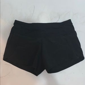 Lululemon speed shorts long.